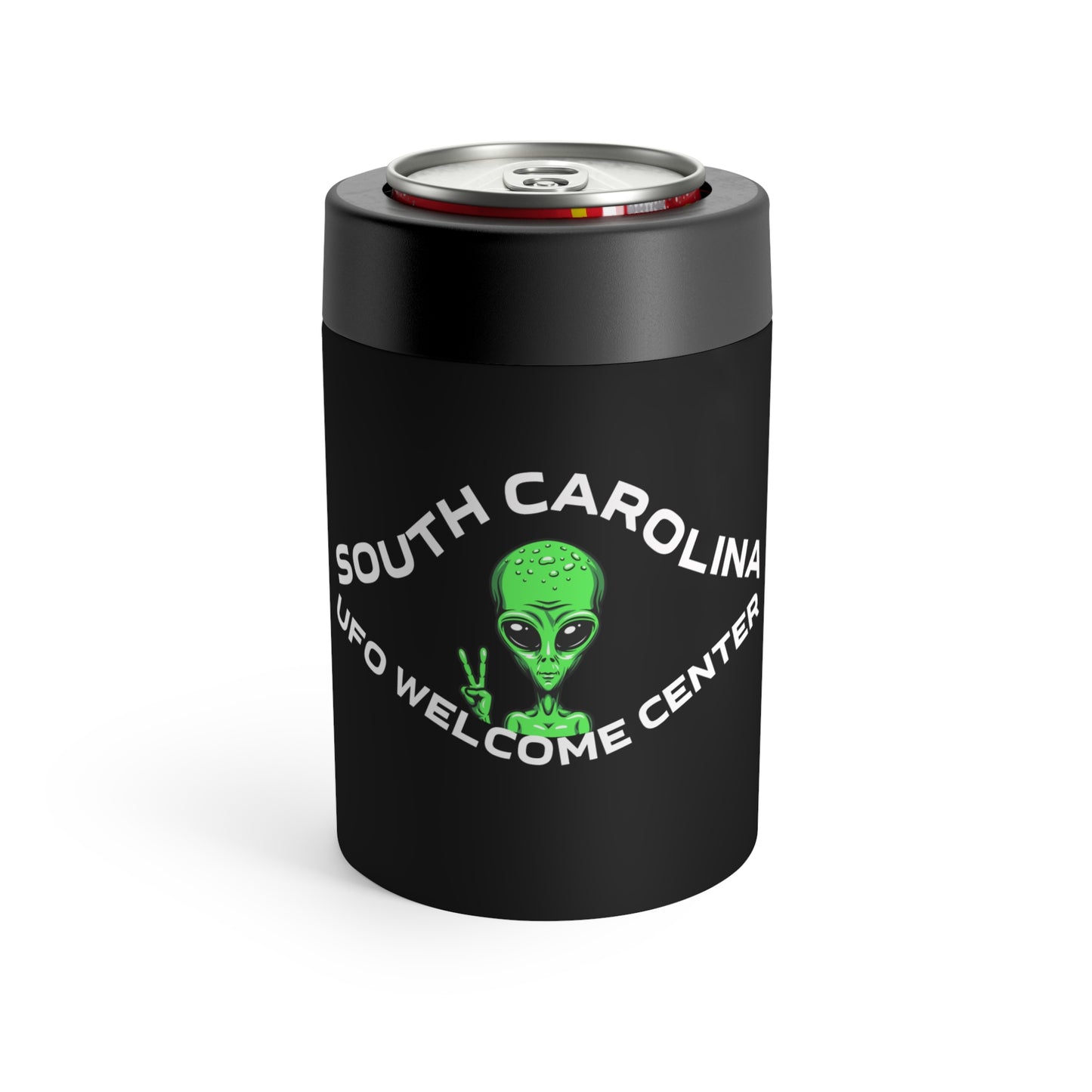 South Carolina UFO Welcome Center Can Holder - Alien Design Insulator