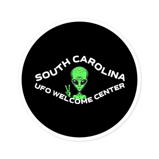 UFO Welcome Center Sticker