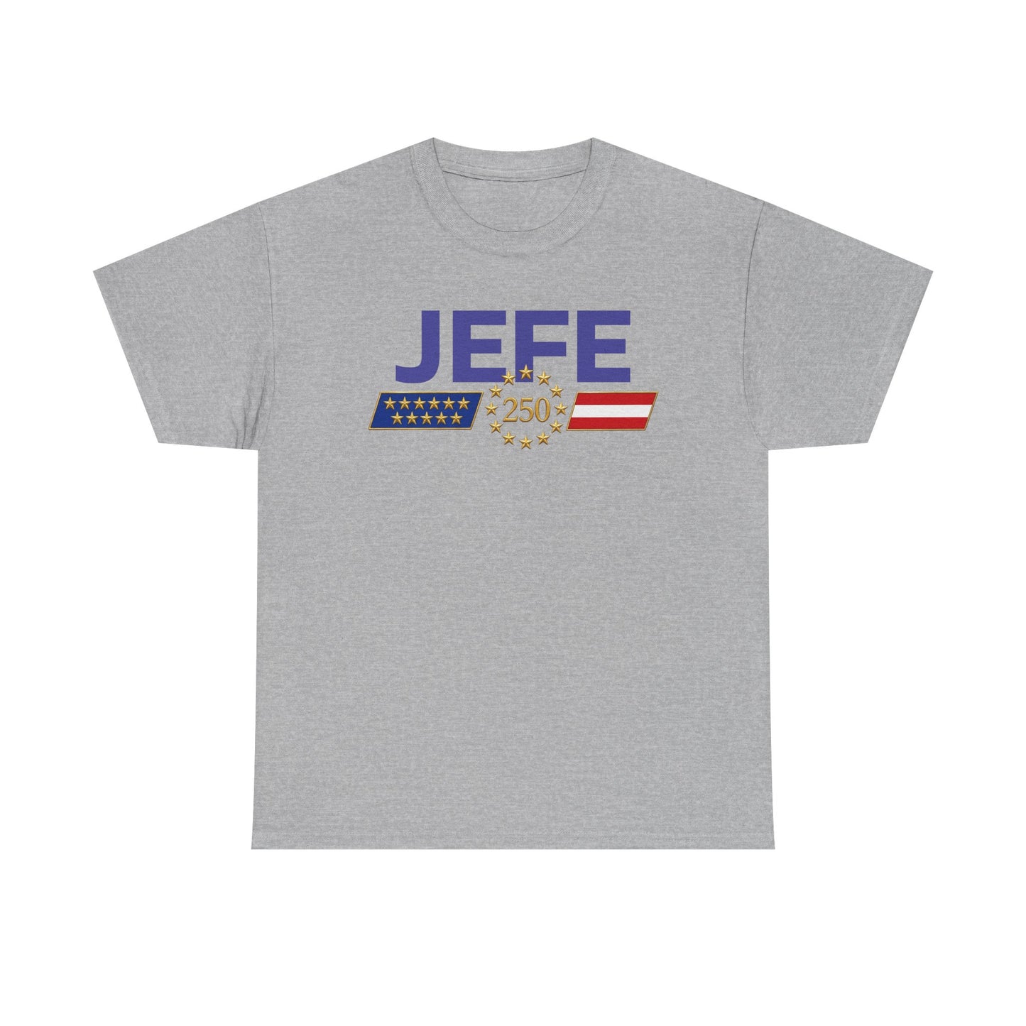 Jefe Patriotic Tee — '250' Stars American Flag Shirt