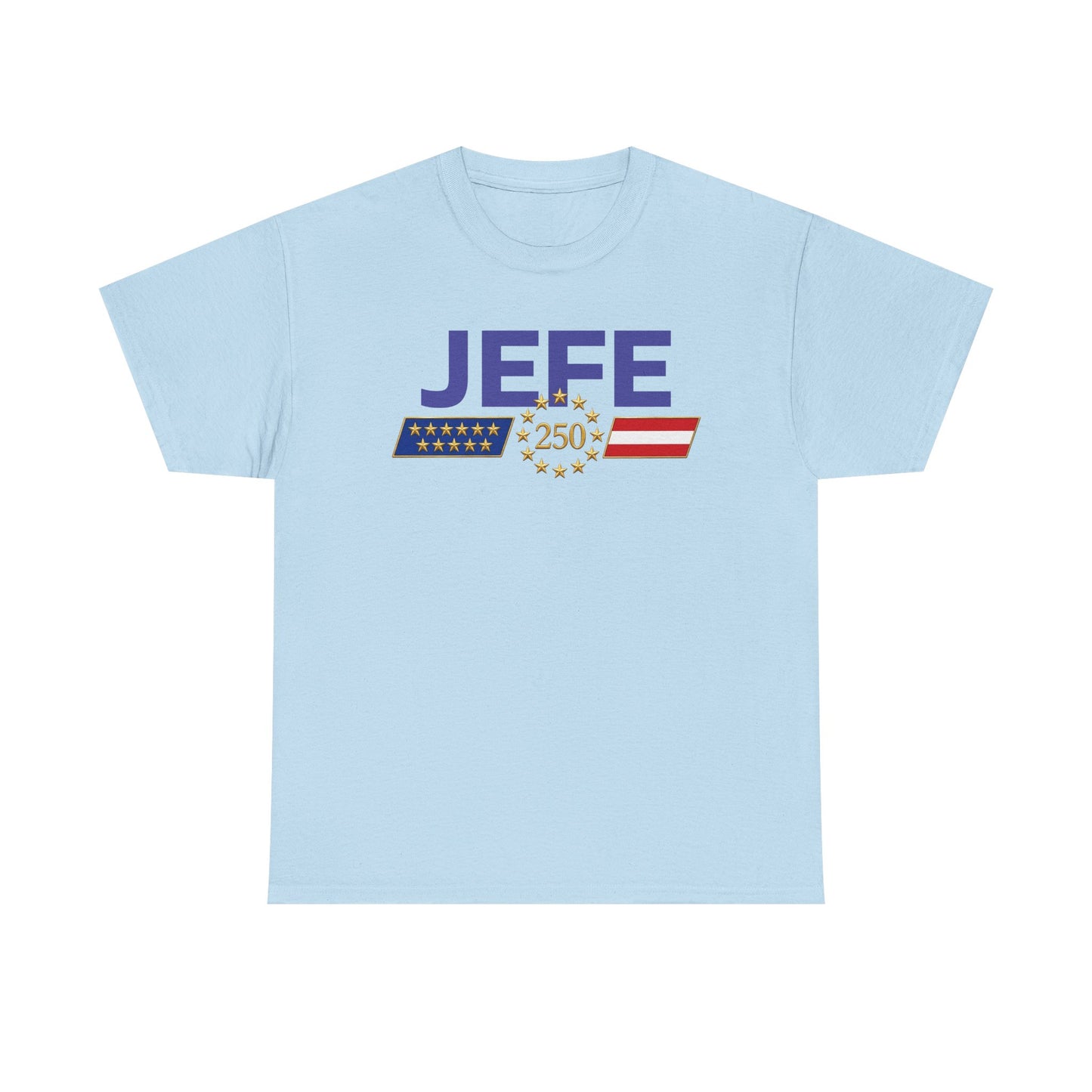 Jefe Patriotic Tee — '250' Stars American Flag Shirt