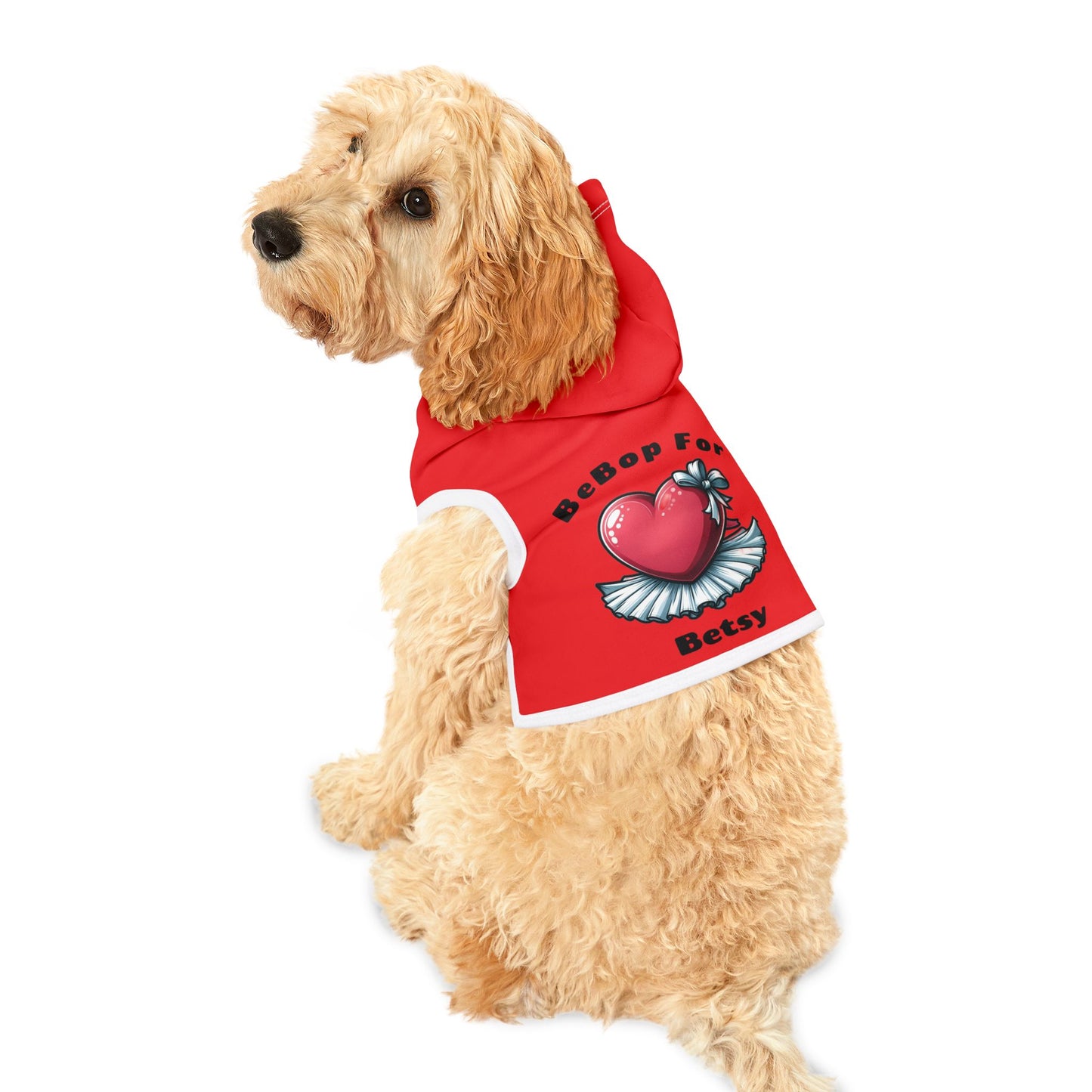 BeBop for Betsy Pet Hoodie – Adorable Red Hooded Dog Sweater for All Occasions